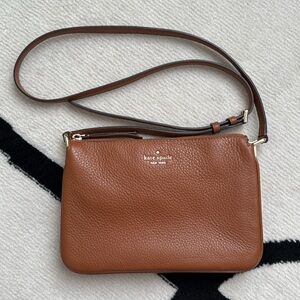 Kate Spade Triple Gusset Crossbody in Brown